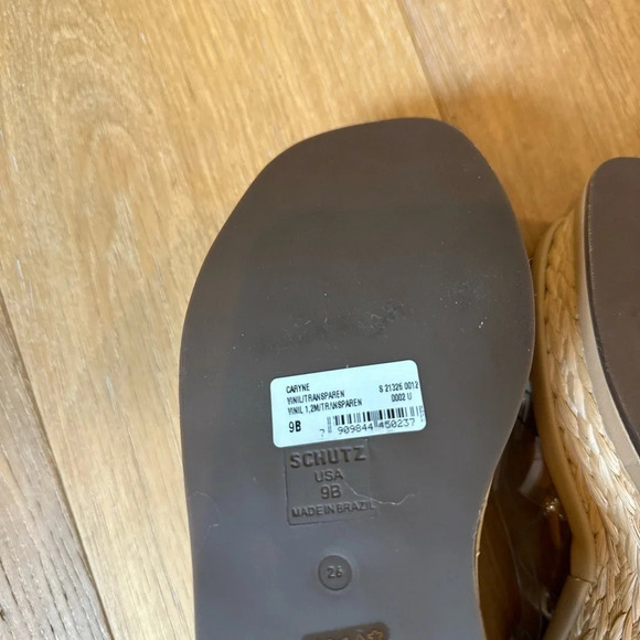 Schutz women’s Caryne transparent wedge sandal - Picture 9 of 10